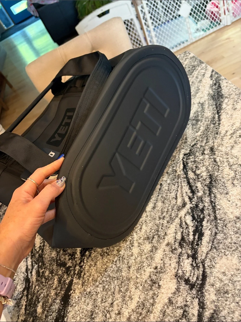 Yeti Black Duffel Tote Bag